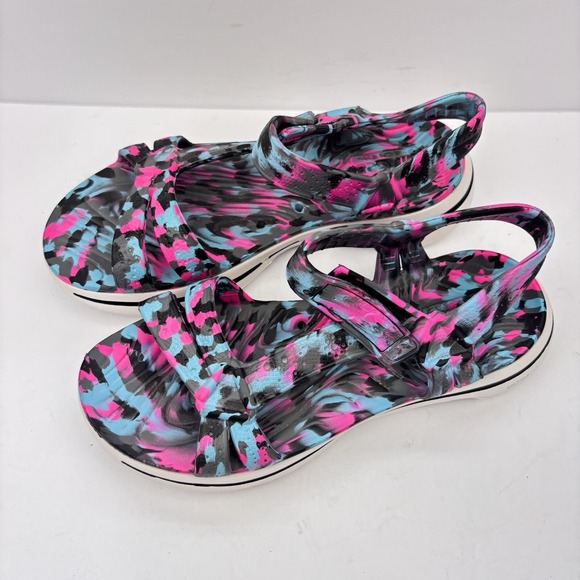 SKECHERS Cali Gear Womens Size 7 Shoes Multicolor Open Toe Strappy Sport Sandals - Picture 3 of 16
